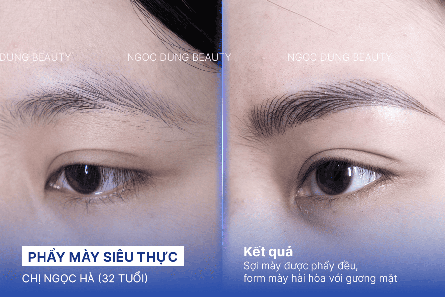 Before/ After Phun mày