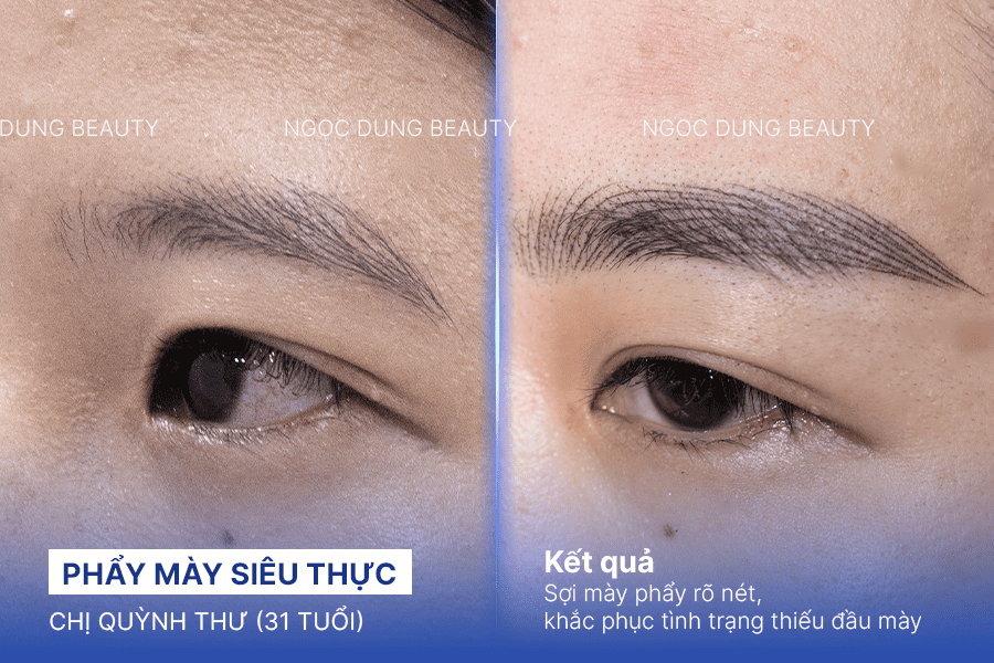 Before/ After Phun mày