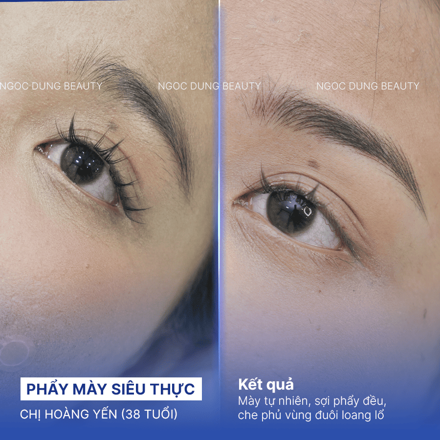 Before/ After Phun mày