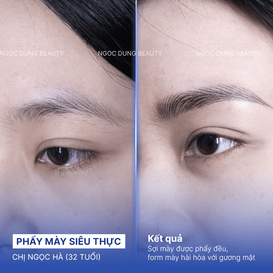 Before/ After Phun mày
