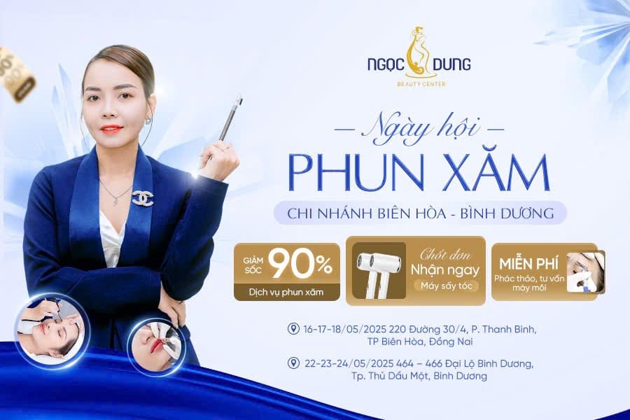 Ngày hội phun xăm Ngọc Dung đã “đáp cánh” tại miền Nam