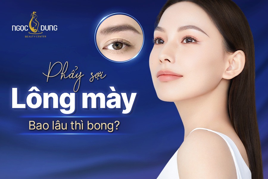 chân mày phẩy sợi bao lâu thì bong?