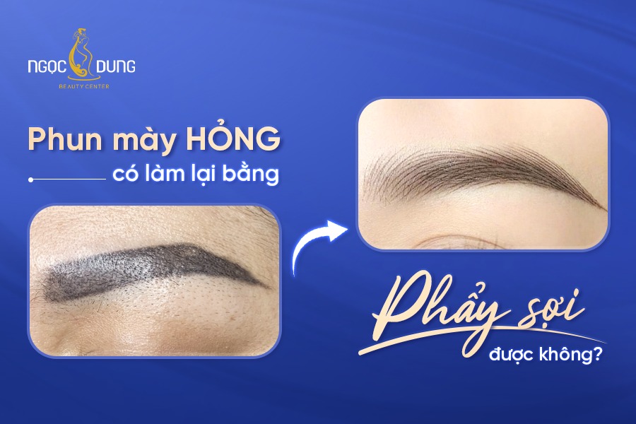 phun mày hỏng có làm lại bằng phẩy sợi được không