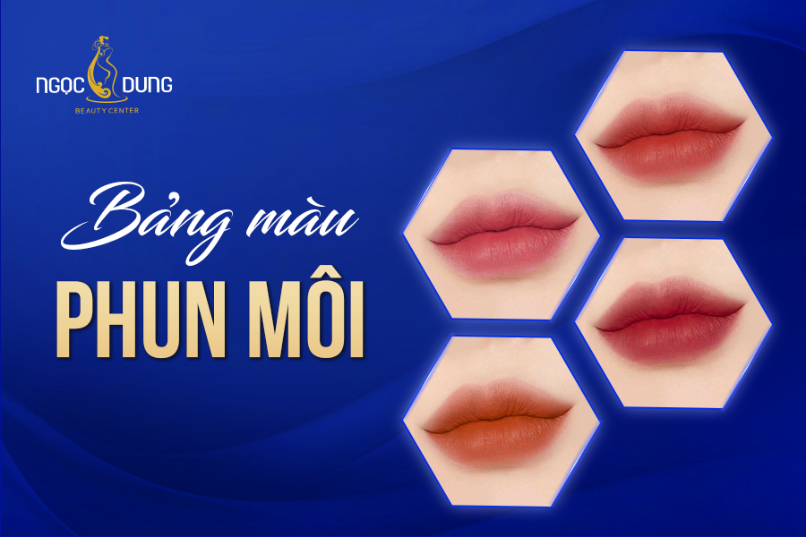 bảng màu phun môi