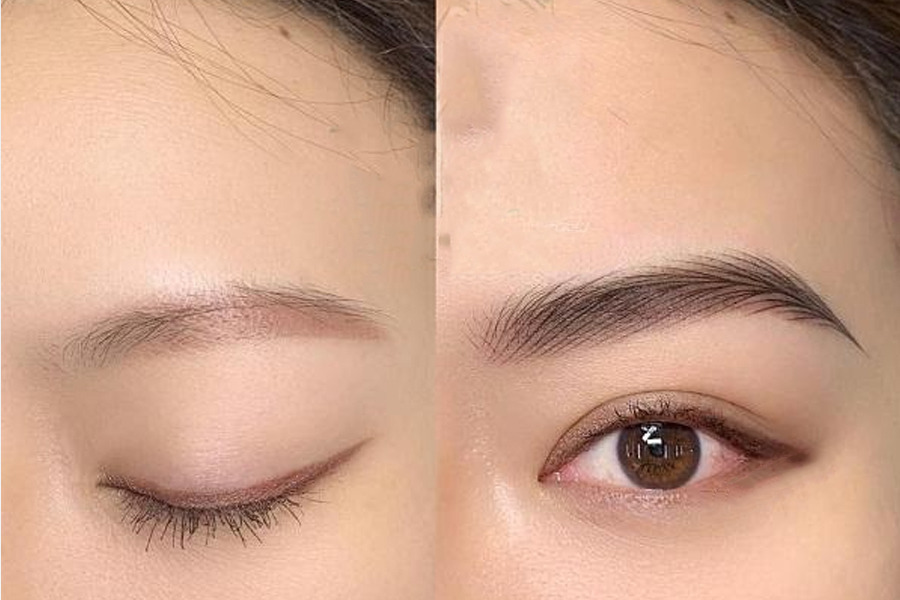 Dặm lại chân mày là quá trình thực hiện phun xăm lần hai sau khi vùng da chân mày đã bong và ổn định sau lần phun đầu tiên