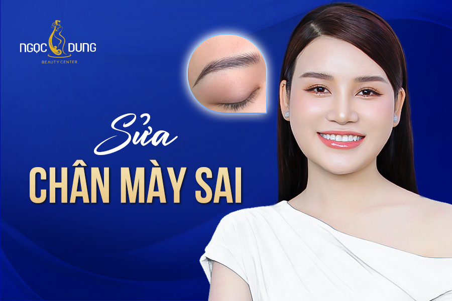 sửa chân mày sai